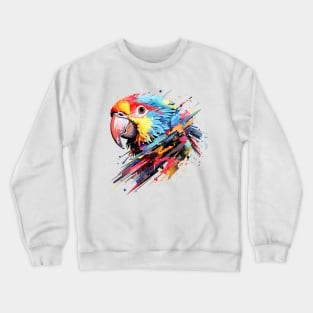 Parrot Bird Animal Freedom World Wildlife Wonder Abstract Crewneck Sweatshirt